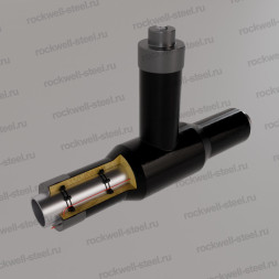Кран шаровой DN150, Ст 09Г2С (ГОСТ 8732-78) 159 мм - ППУ ПЭ - ЗМКВ