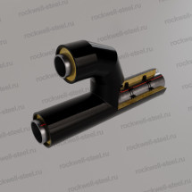 Тройник параллельный, 57x3,5 - 45x3 Ст 20 (ГОСТ 8732-78) - ППУ ПЭ