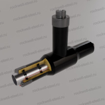Кран шаровой DN32, Ст 20 (ГОСТ 8732-78) 32 мм - ППУ ПЭ - ЗМКВ